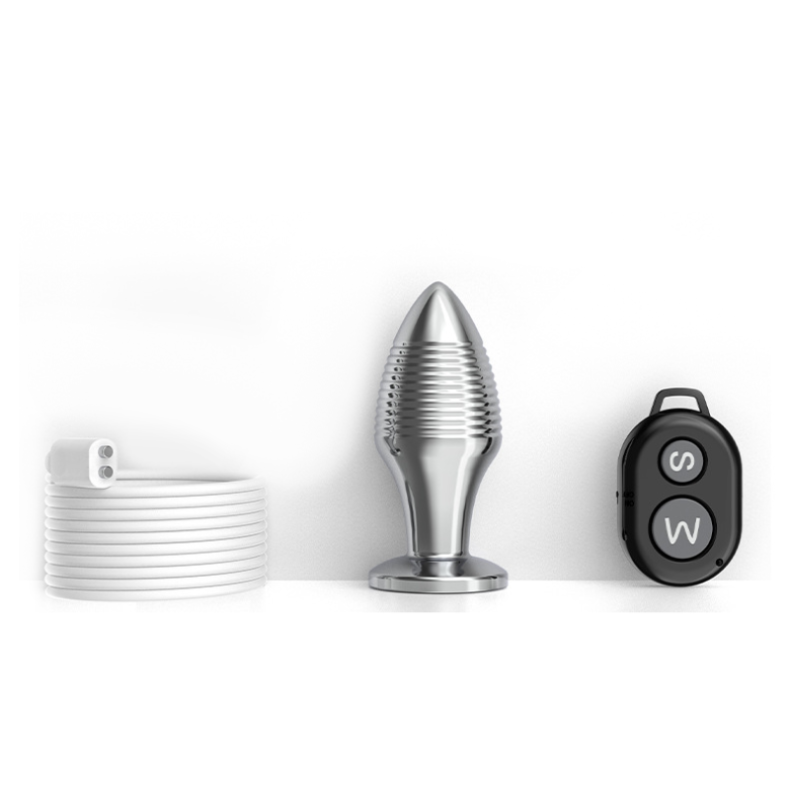 Tapered Temptation: The Vibrating Stainless Steel Anal Plug