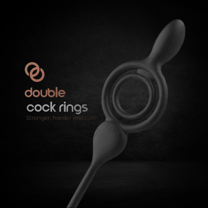 Dual Delight - Dual Penis Ring With Anal Vibrator