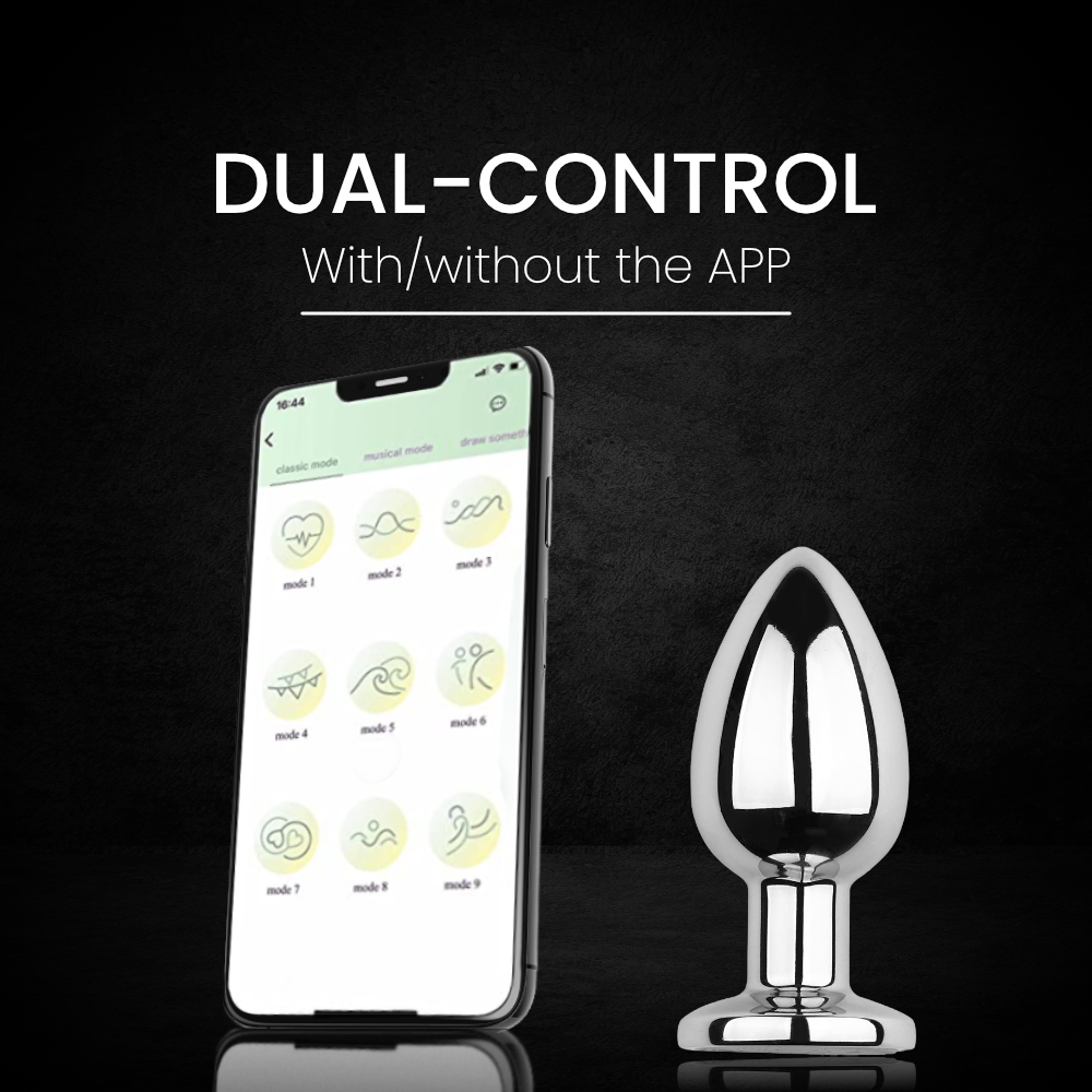 Groovy Booty - APP Stainless Steel Vibrating Anal Plug