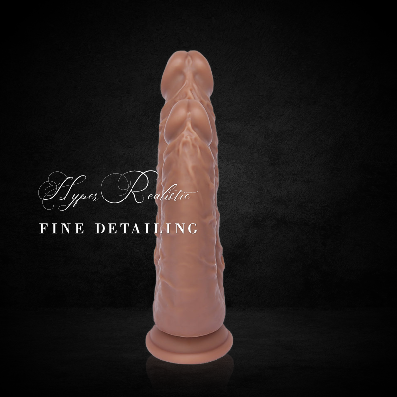 DoubleTrouble: The Realistic Suction Cup Double Dildo