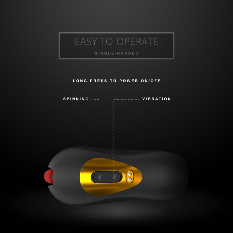Flying Tongue - Vibrating Masturbator with Rotating Tongue