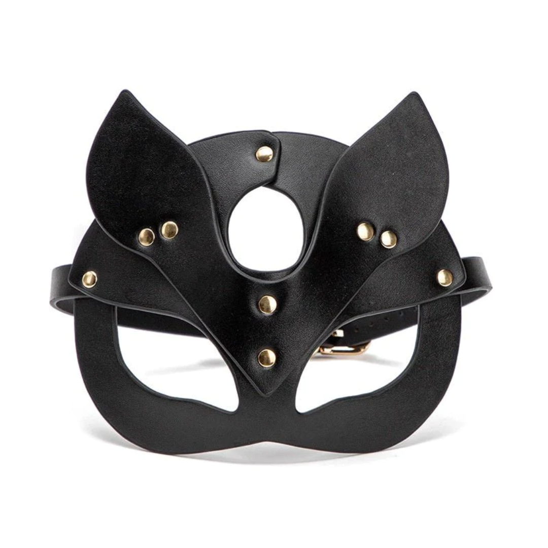 BDSM FAUX LEATHER MASK - VIXEN