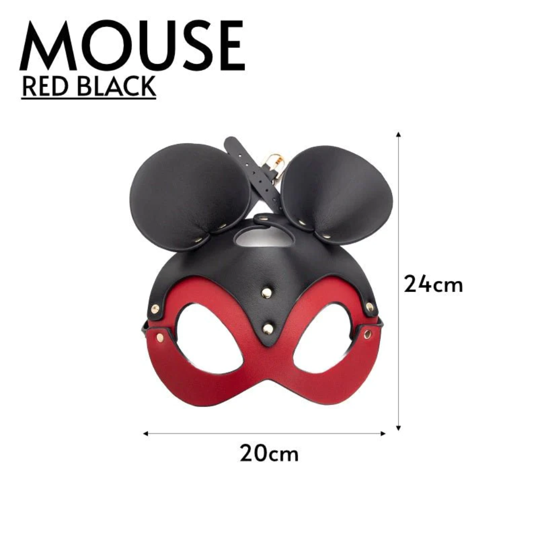 BDSM FAUX LEATHER MASK - MOUSE