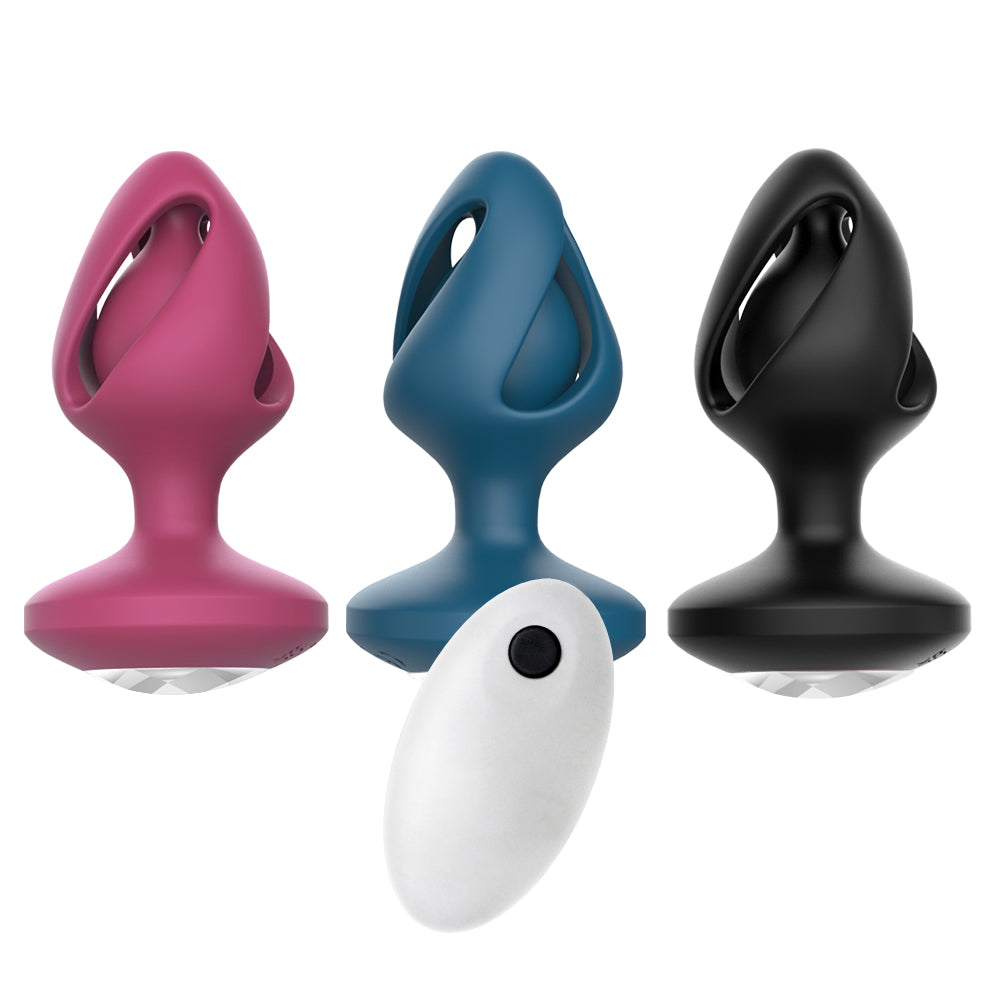 FlexiCage: Silicone Anal Plug with Vibrations and Outer Cage