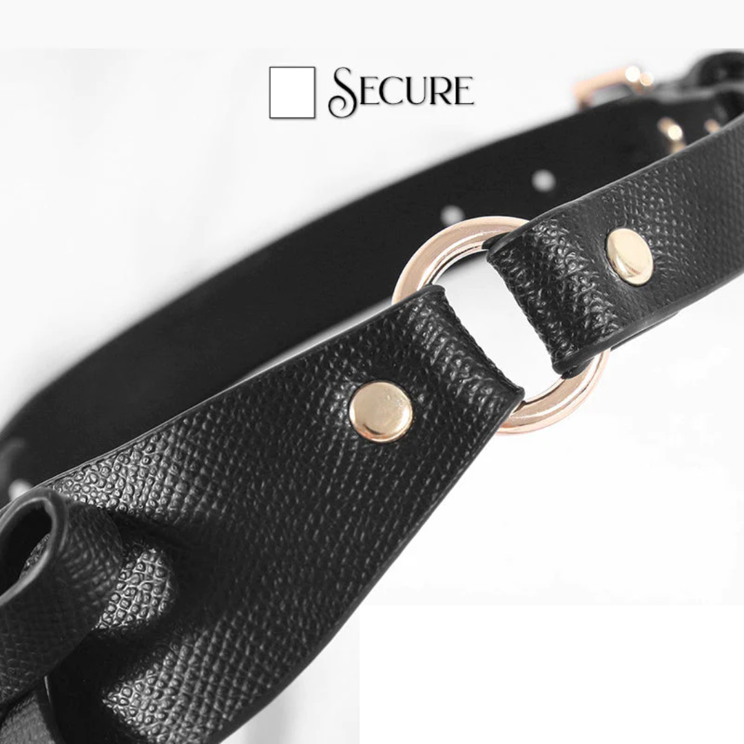 BDSM Leather Kitty Collar