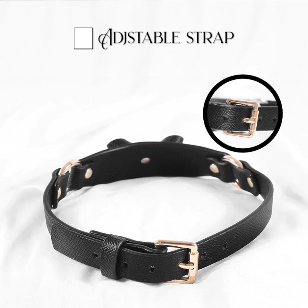 BDSM Leather Kitty Collar