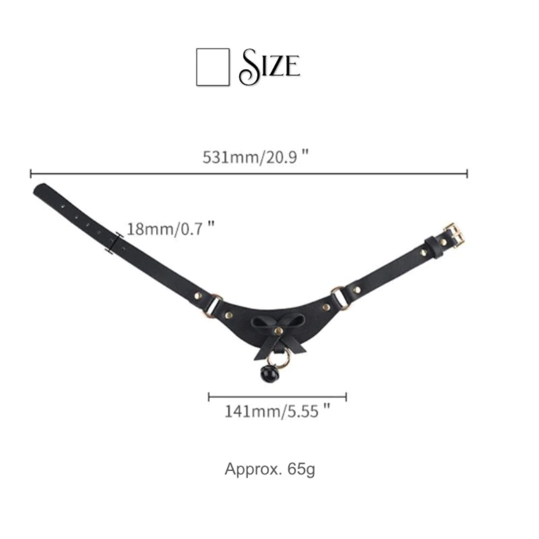 BDSM Leather Kitty Collar