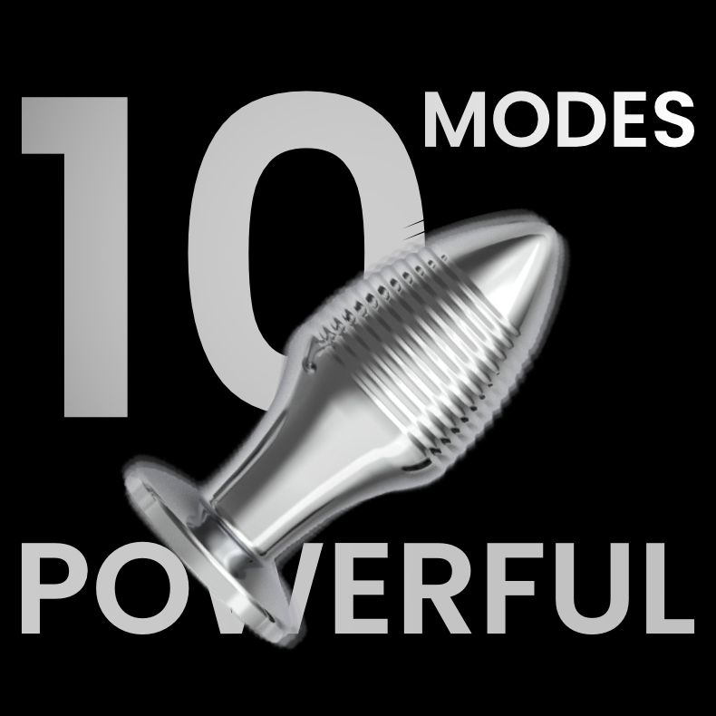 Tapered Temptation: The Vibrating Stainless Steel Anal Plug