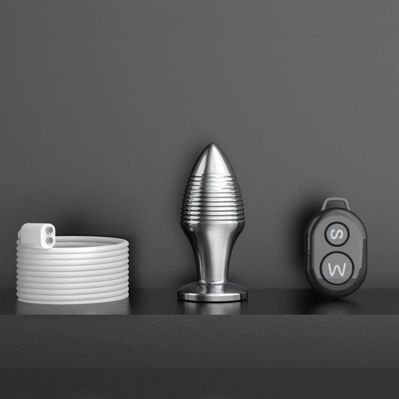 Tapered Temptation: The Vibrating Stainless Steel Anal Plug