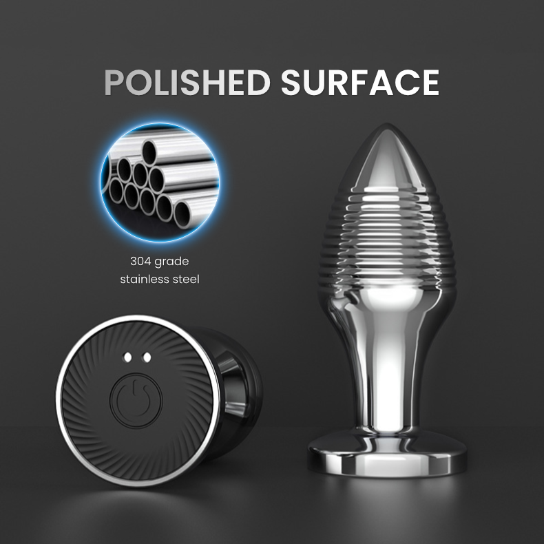 Tapered Temptation: The Vibrating Stainless Steel Anal Plug