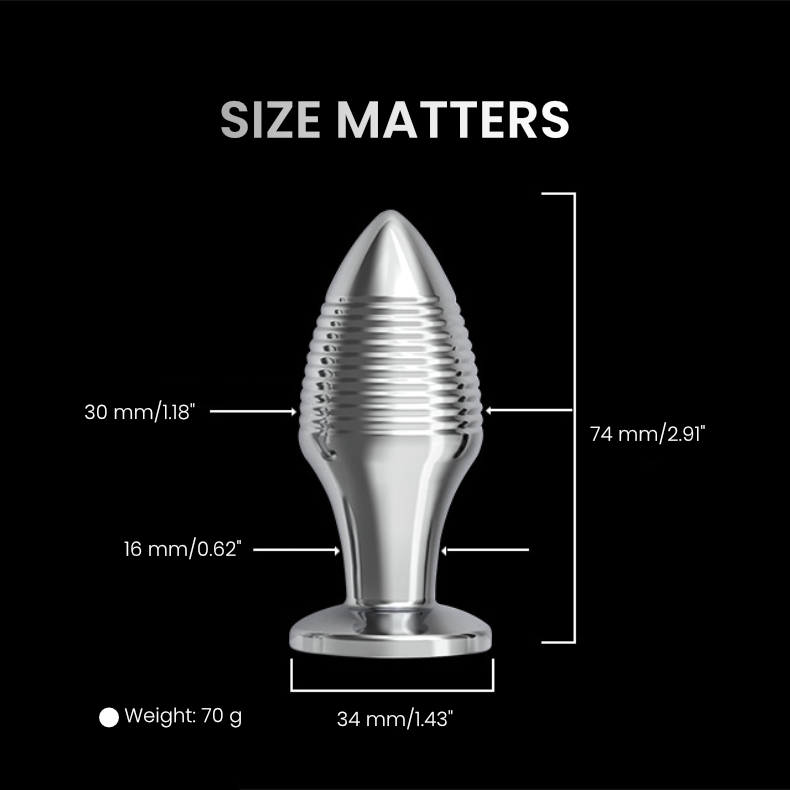 Tapered Temptation: The Vibrating Stainless Steel Anal Plug