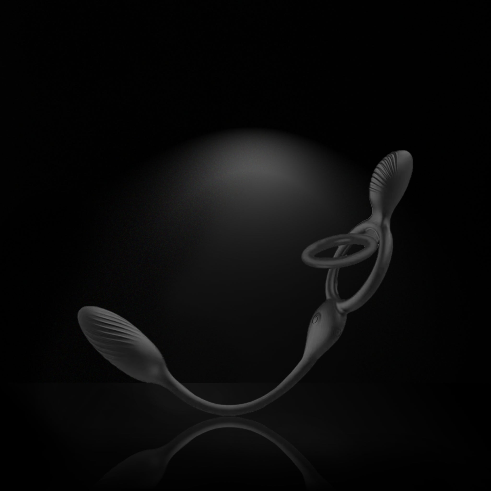 Dual Delight - Dual Penis Ring With Anal Vibrator