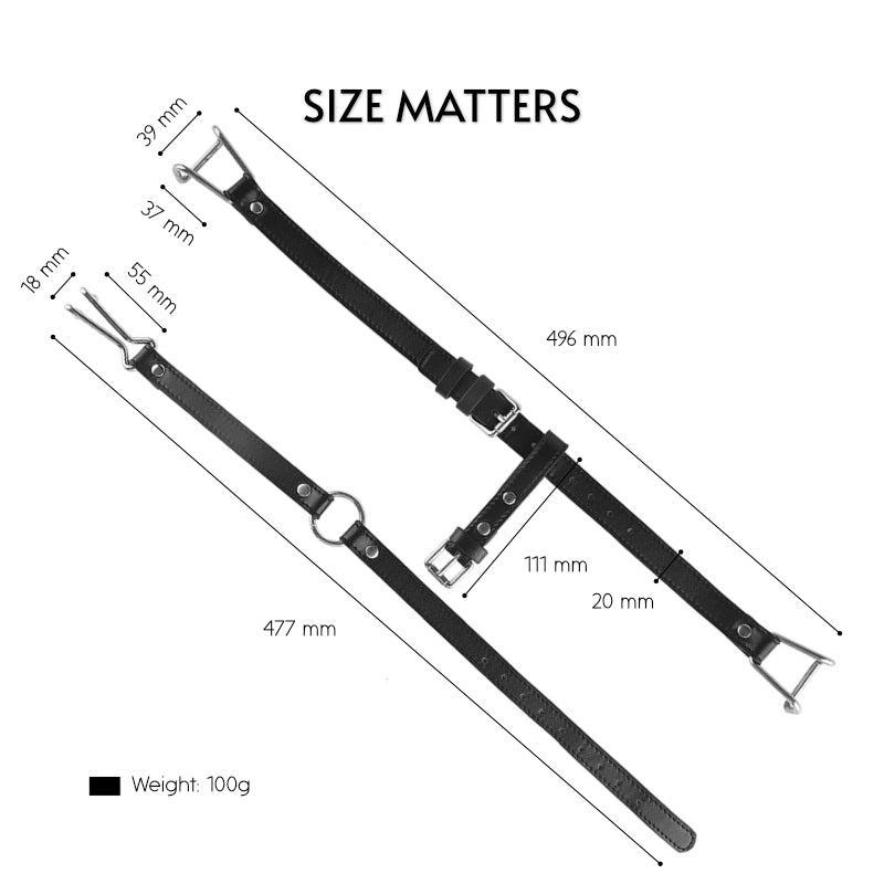 BDSM - Nose + Open Mouth Gag - FRISKY BUSINESS SG