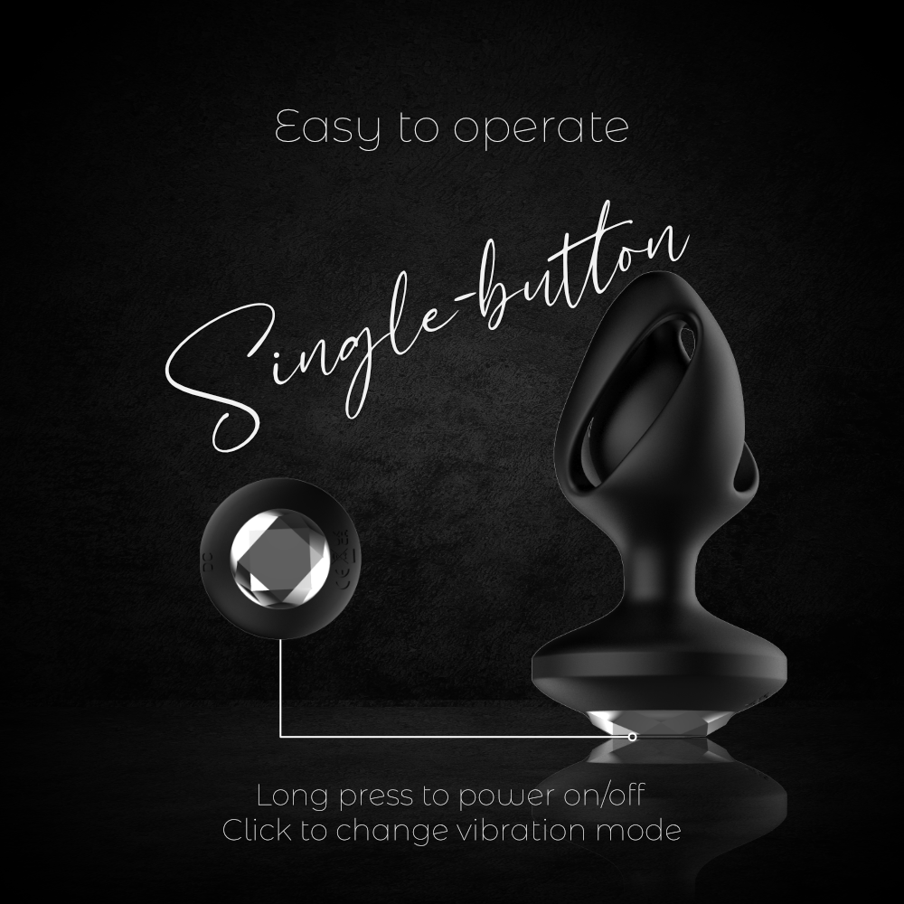 FlexiCage: Silicone Anal Plug with Vibrations and Outer Cage